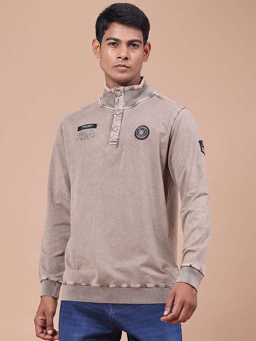 Men Solid Long Sleeves Regular Fit T-shirt - 22459366 -  Standard Image - 2