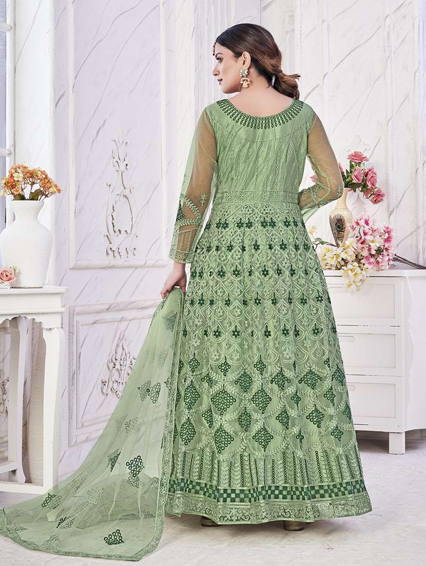 women solid with work semi stitched suit set - 22459932 -  Standard Image - 2