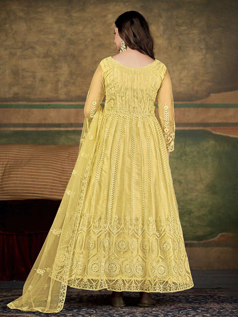 women solid with work semi stitched suit set - 22459939 -  Standard Image - 2