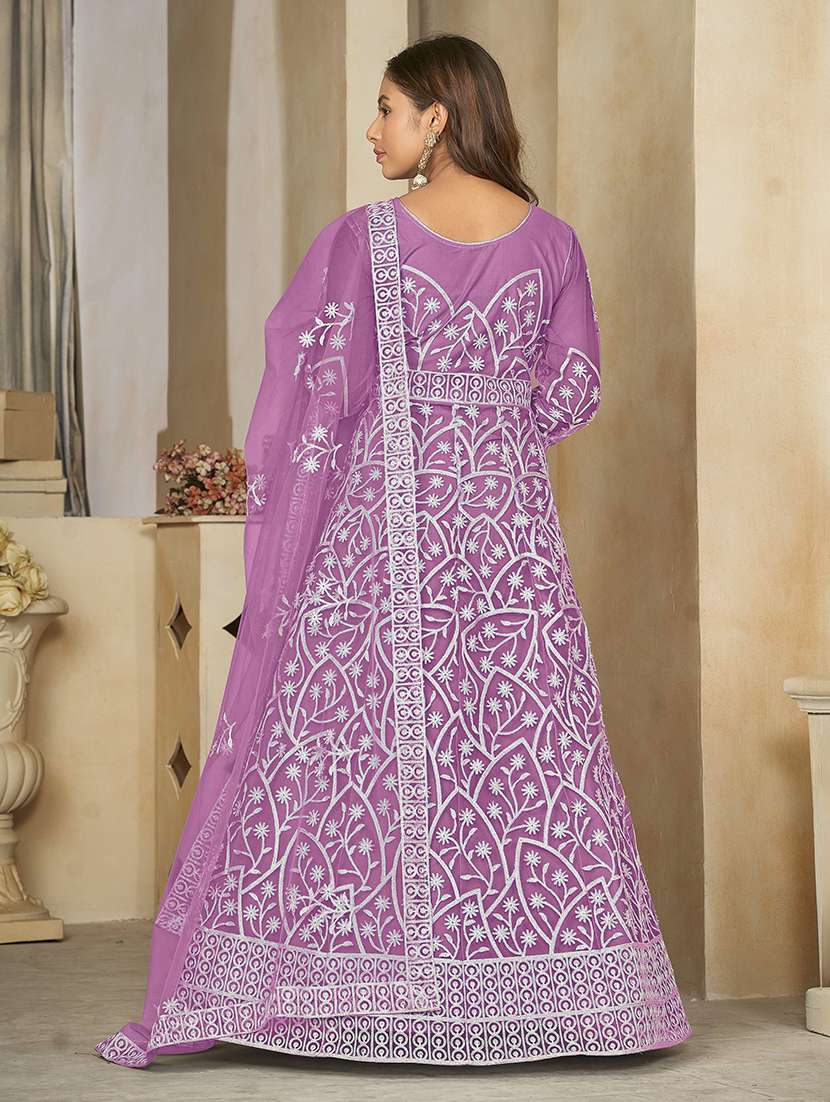 women solid with work semi stitched suit set - 22459964 -  Standard Image - 2