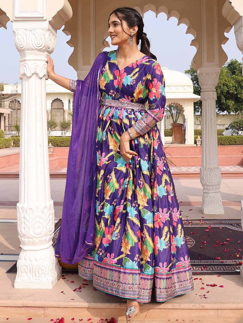 Women Printed Unstitched Suit - 22460003 -  Standard Image - 2