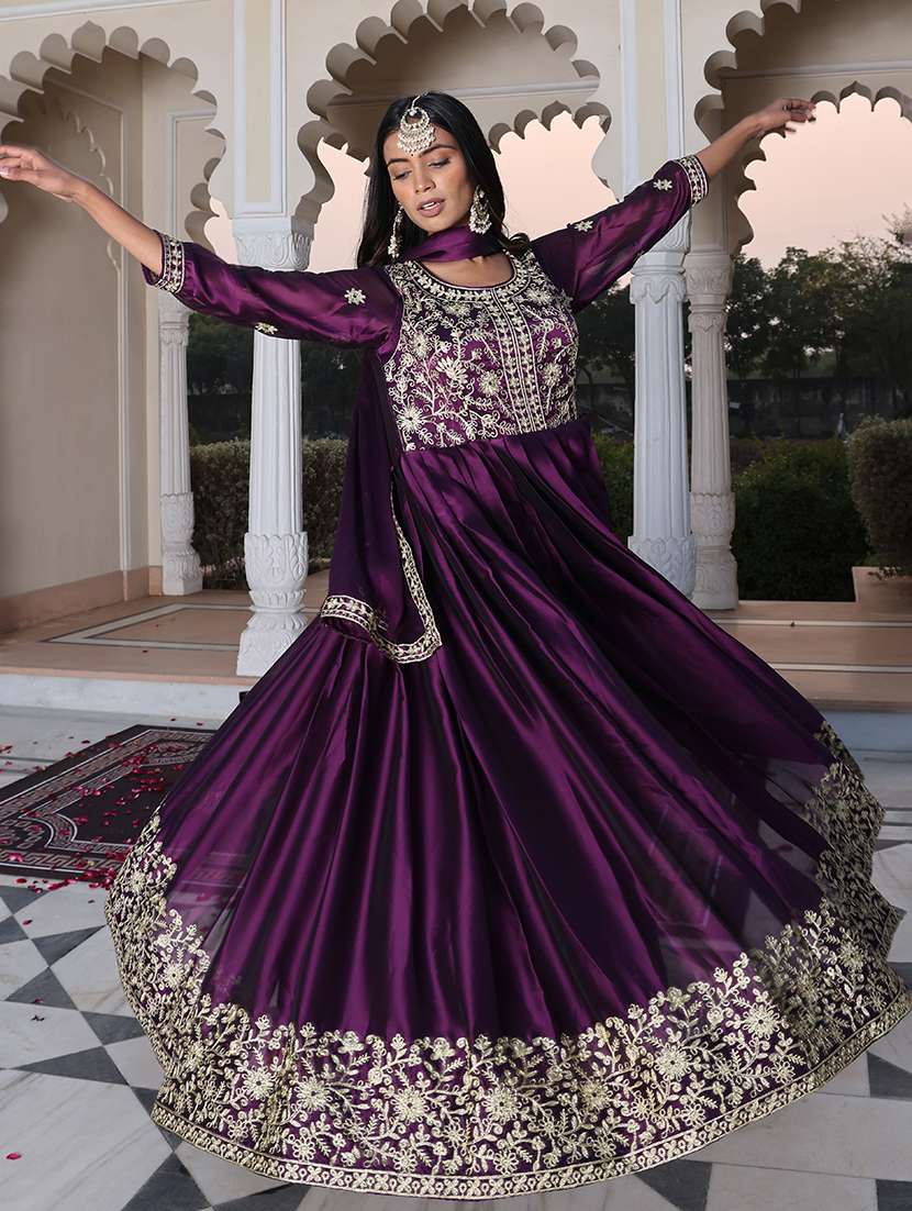 women solid with work unstitched suit