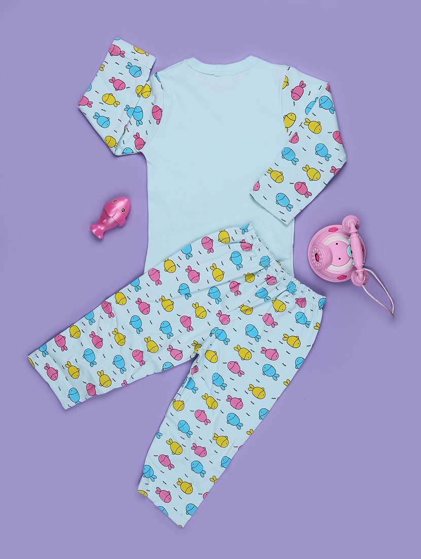 kids printed long sleeve full length twin set - 22460083 -  Standard Image - 2