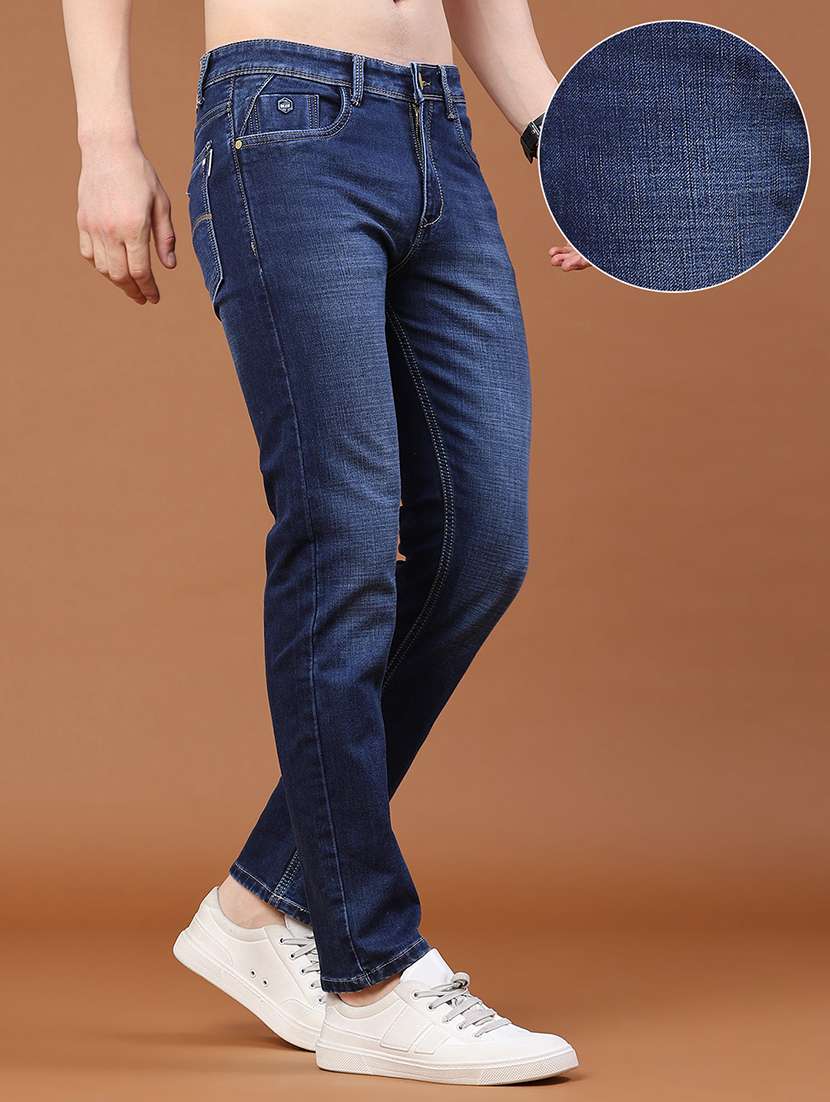 men washed mid rise full length skinny fit jeans - 22460219 -  Standard Image - 2