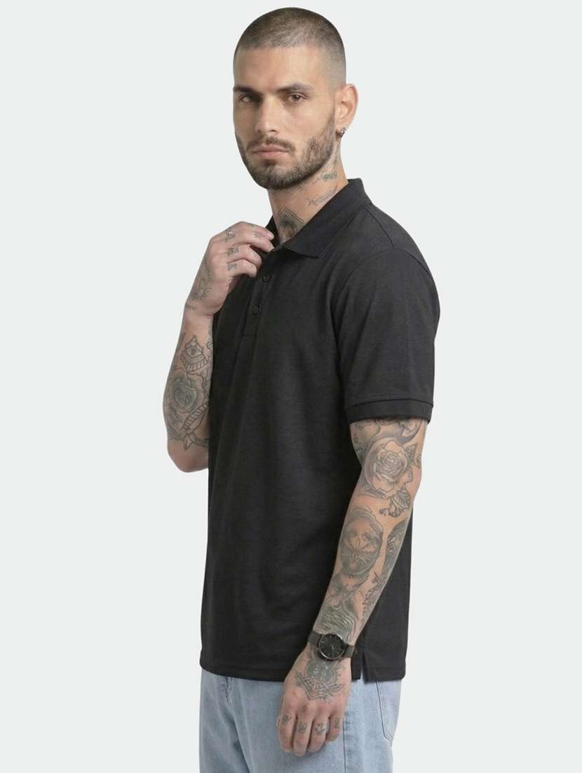men solid short sleeve regular fit polo t-shirt - 22460543 -  Standard Image - 2