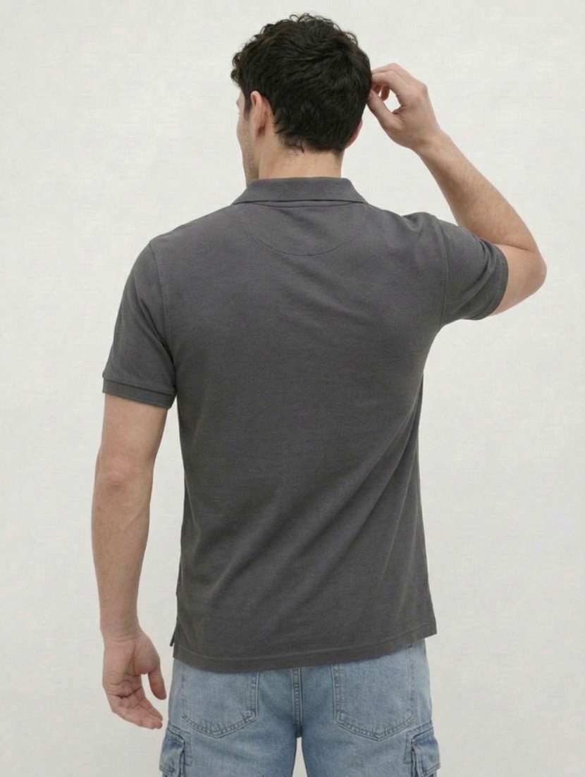 men solid short sleeve regular fit polo t-shirt - 22460546 -  Standard Image - 2