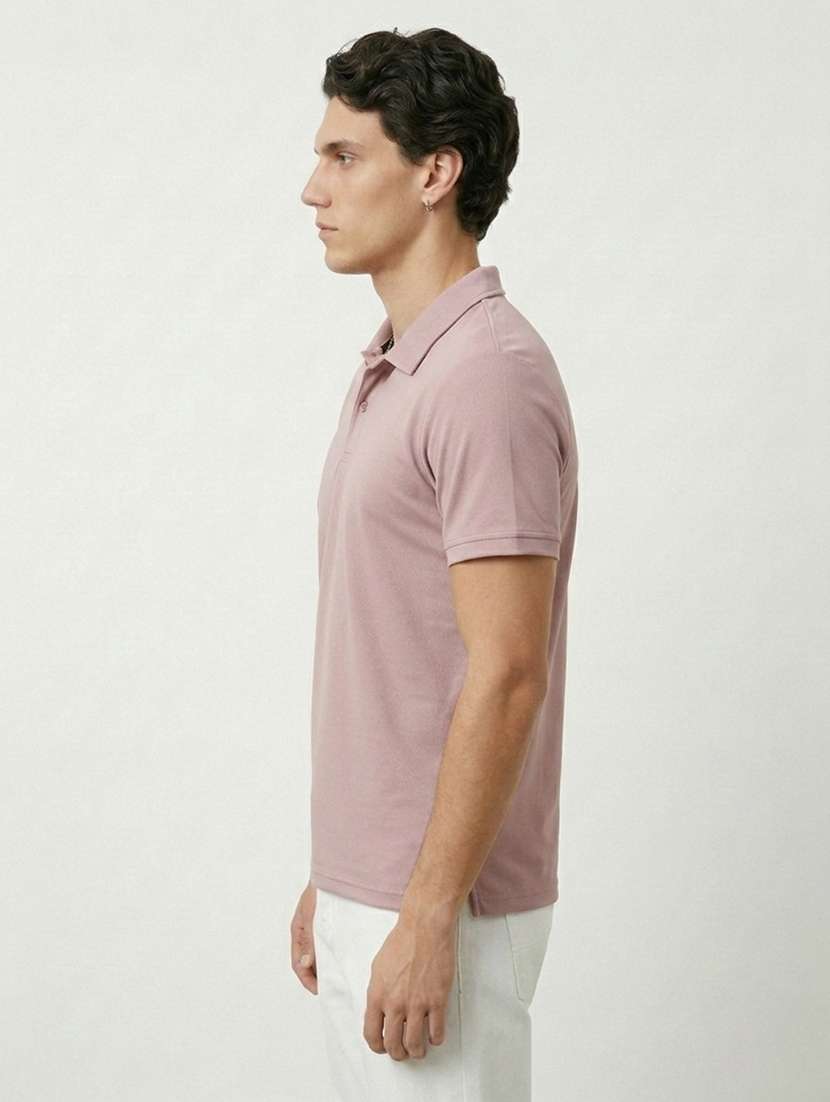 men solid short sleeve regular fit polo t-shirt - 22460550 -  Standard Image - 2