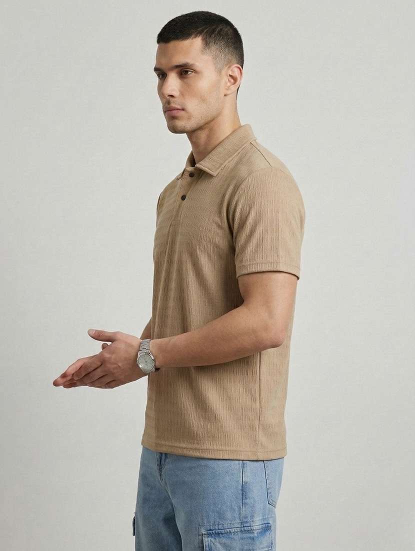 men self design short sleeve regular fit polo t-shirt - 22460567 -  Standard Image - 2