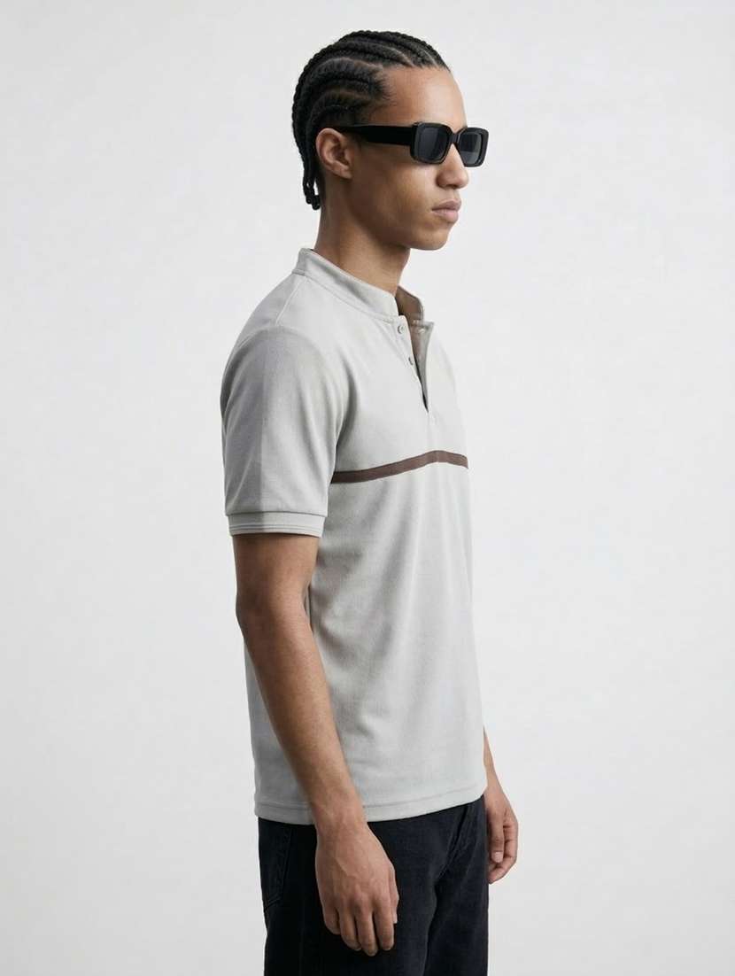 men solid short sleeve regular fit t-shirt - 22460599 -  Standard Image - 2