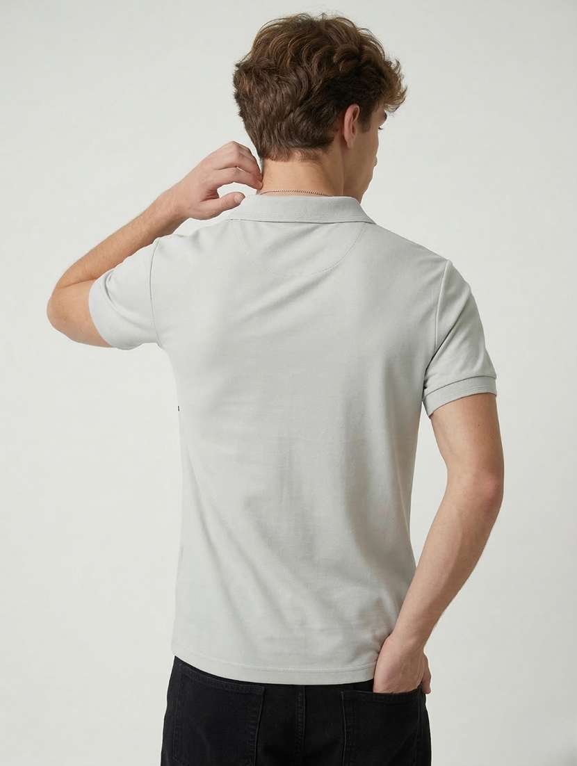 men striped short sleeve regular fit polo t-shirt - 22460611 -  Standard Image - 2