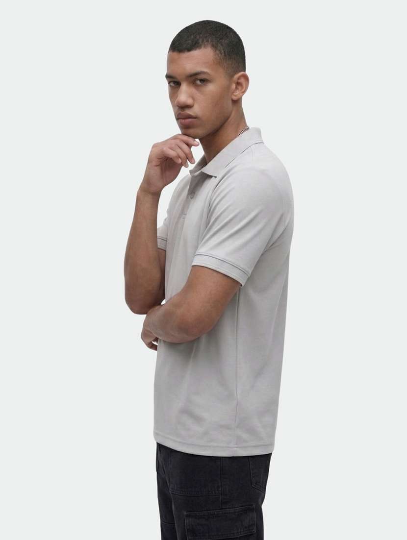 men solid short sleeve regular fit polo t-shirt - 22460628 -  Standard Image - 2