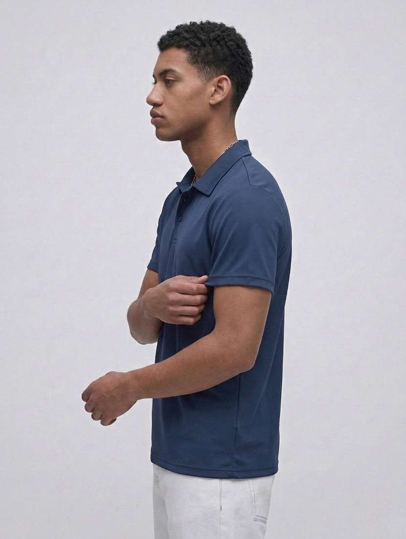men solid short sleeve regular fit polo t-shirt - 22460629 -  Standard Image - 2