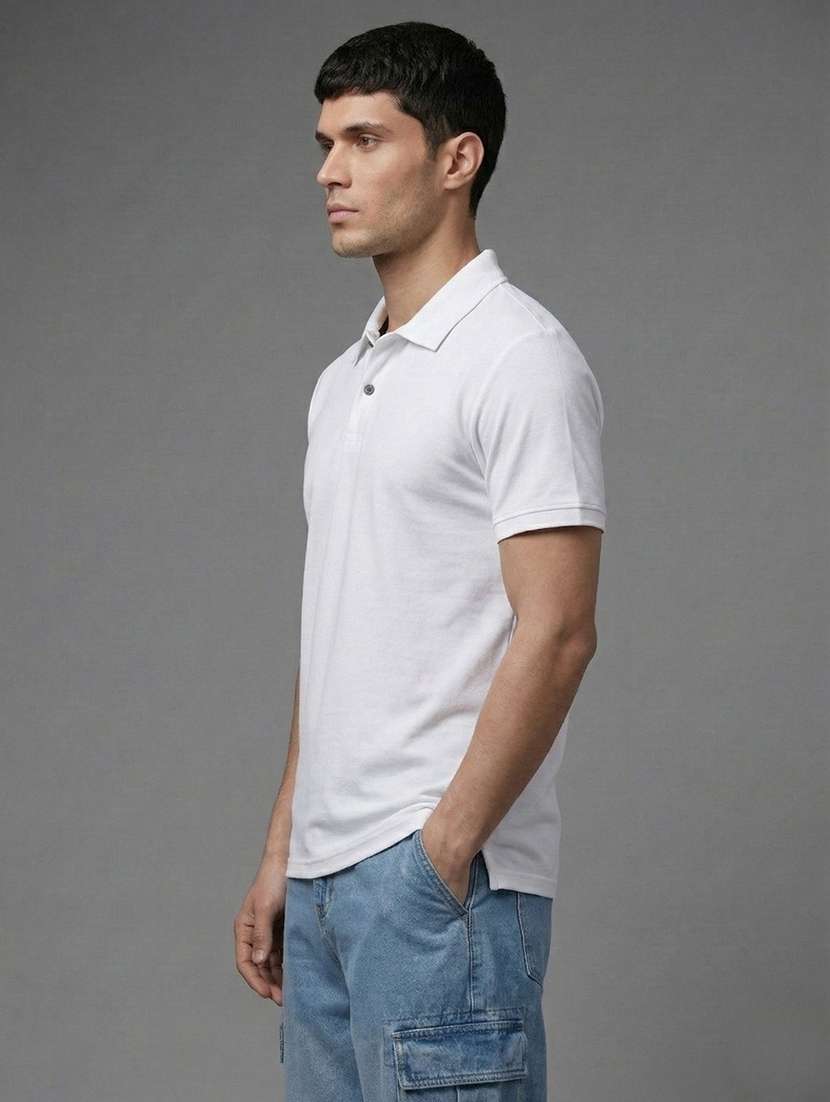 men solid short sleeve regular fit polo t-shirt - 22460634 -  Standard Image - 2