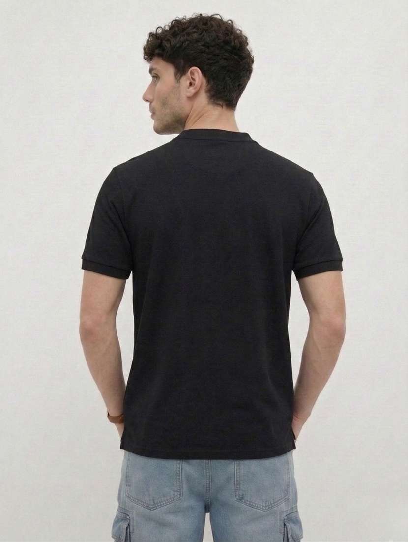 men solid short sleeve regular fit t-shirt - 22460677 -  Standard Image - 2