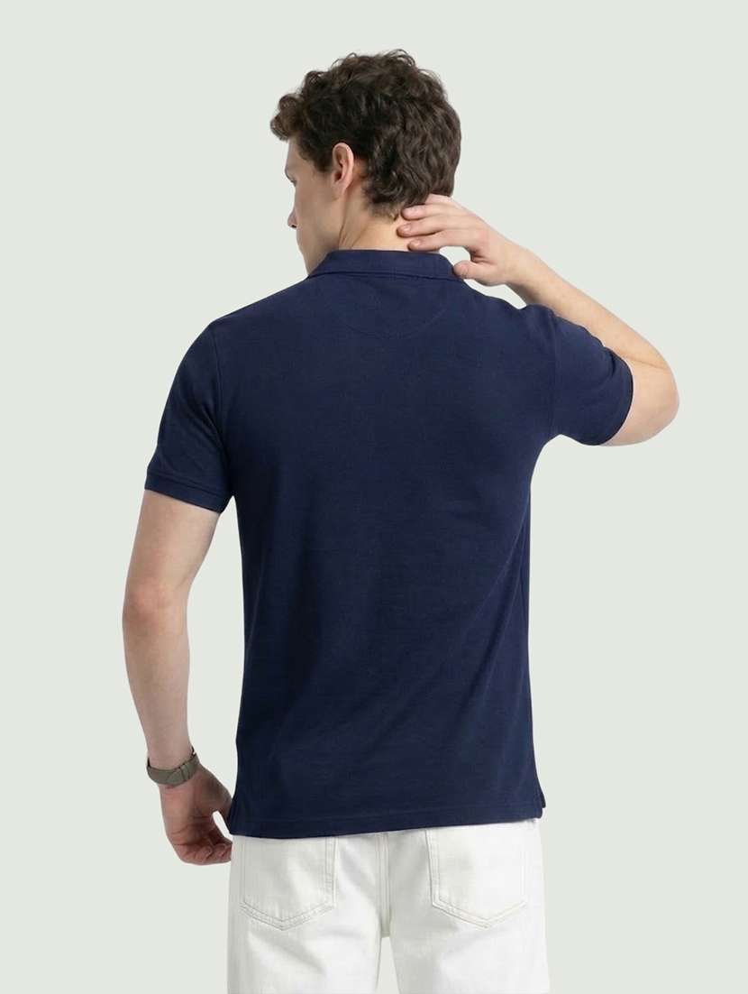 men color block short sleeve regular fit polo t-shirt - 22460686 -  Standard Image - 2