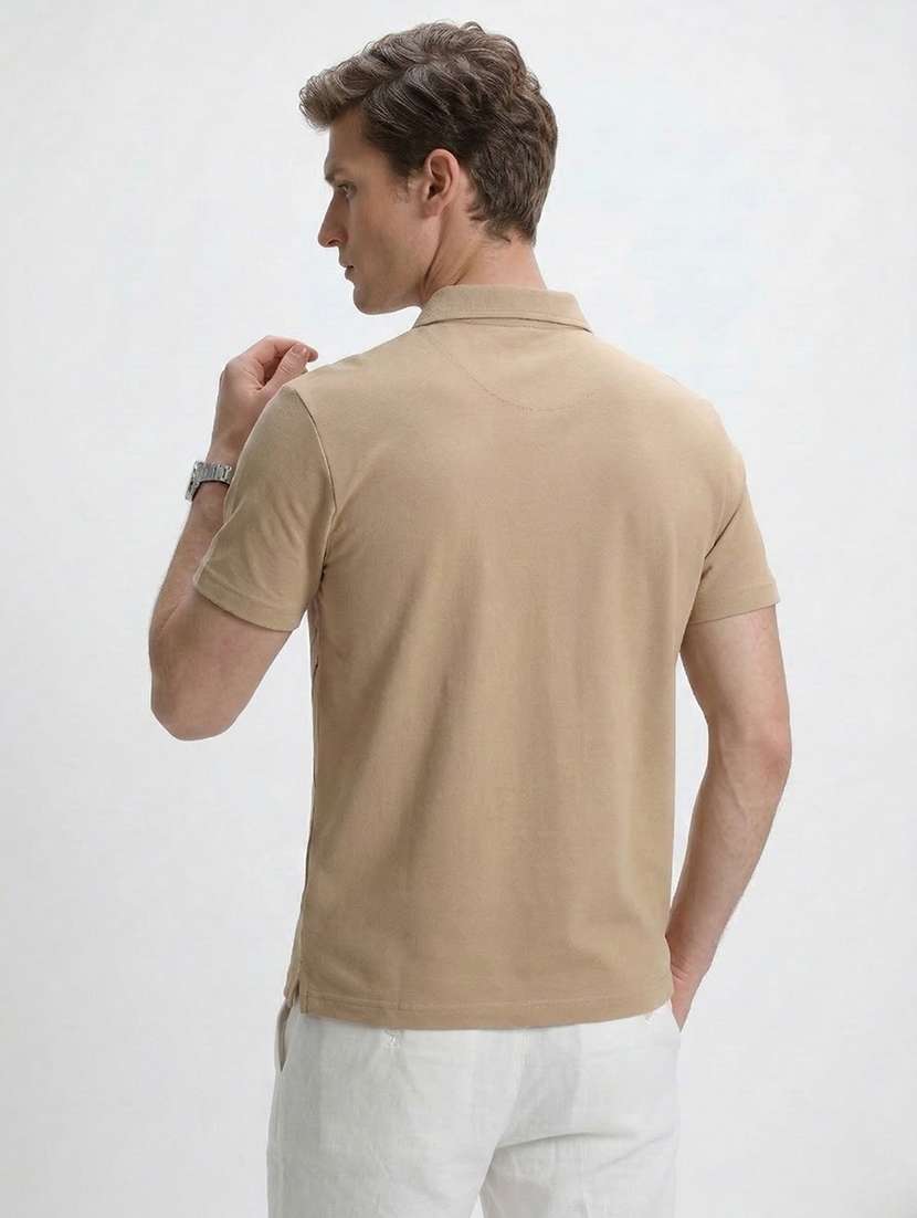 men printed short sleeve regular fit polo t-shirt - 22460687 -  Standard Image - 2