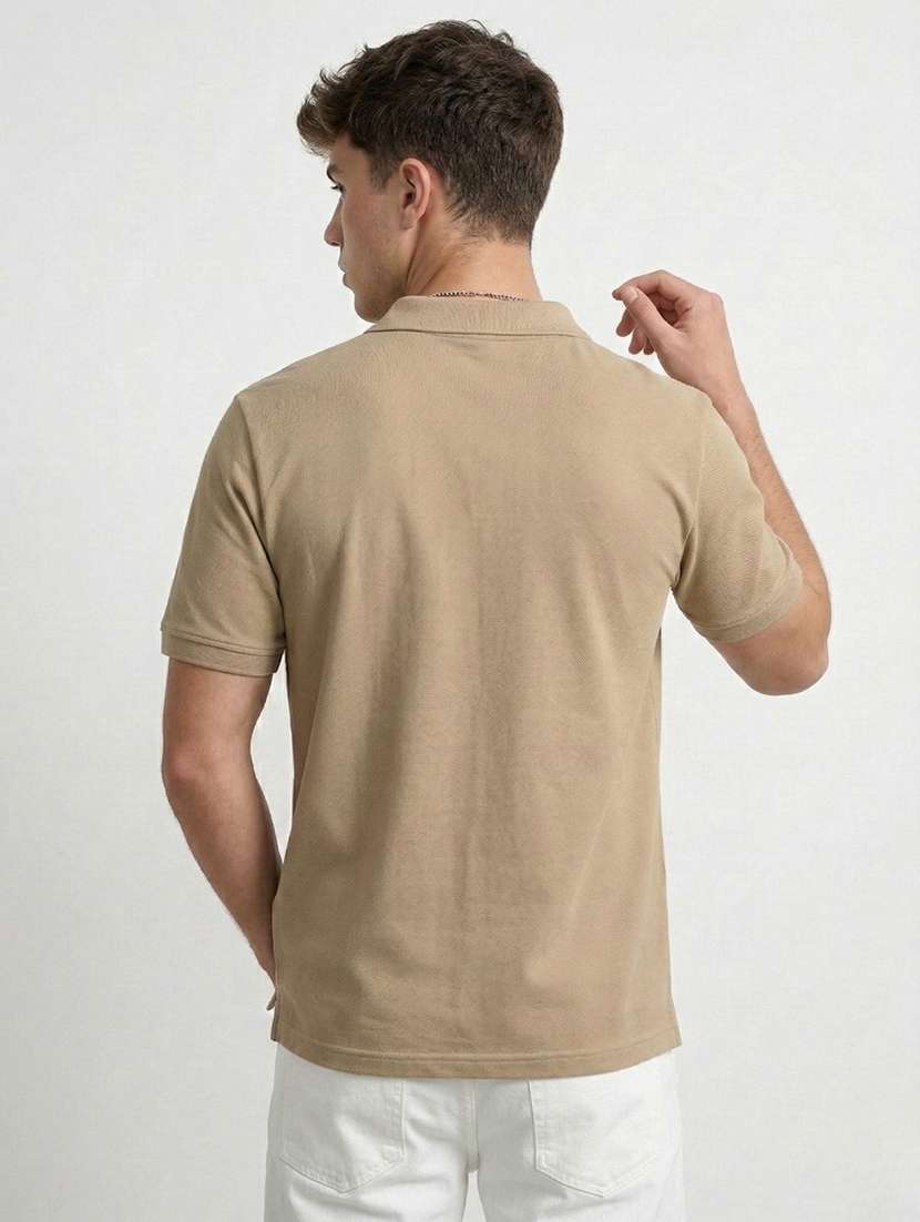 men striped short sleeve regular fit polo t-shirt - 22460690 -  Standard Image - 2