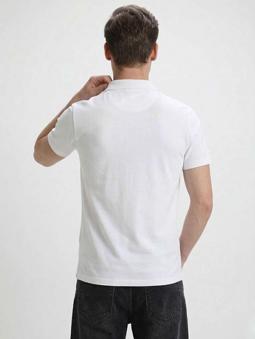 men printed short sleeve regular fit polo t-shirt - 22460701 -  Standard Image - 2