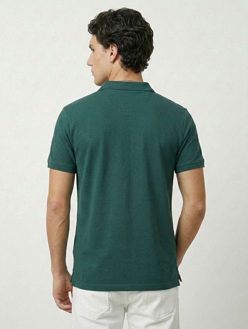 men solid short sleeve regular fit polo t-shirt - 22460702 -  Standard Image - 2