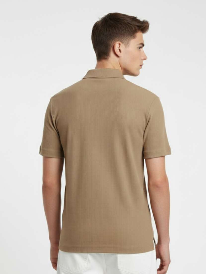 men solid short sleeve regular fit polo t-shirt - 22460715 -  Standard Image - 2