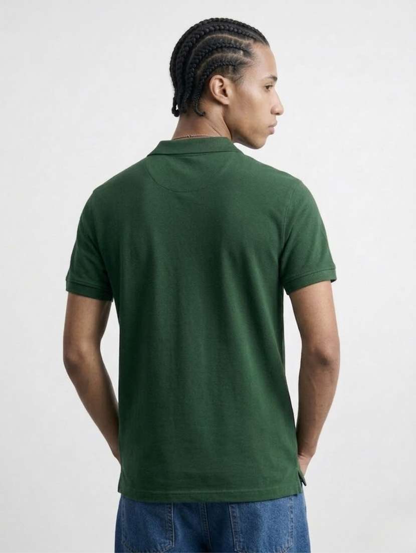 men color block short sleeve regular fit polo t-shirt - 22460732 -  Standard Image - 2