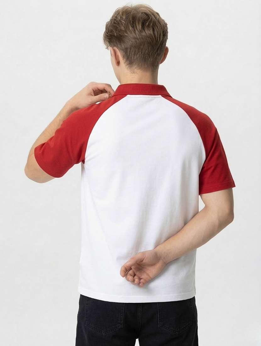 men color block short sleeve regular fit polo t-shirt - 22460742 -  Standard Image - 2