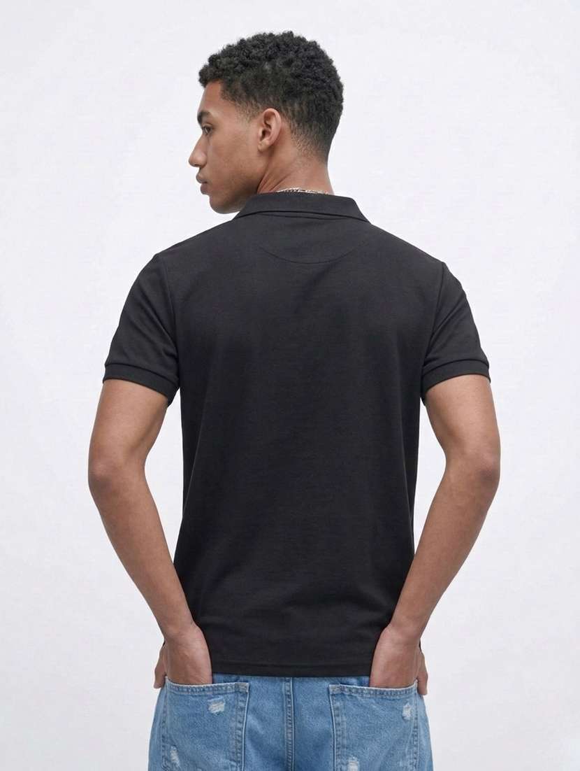 men striped short sleeve regular fit polo t-shirt - 22460774 -  Standard Image - 2