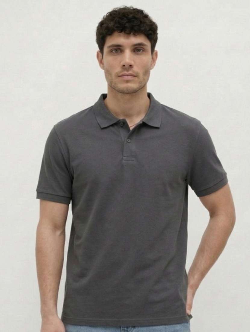 men solid short sleeve regular fit polo t-shirt - 22460786 -  Standard Image - 2