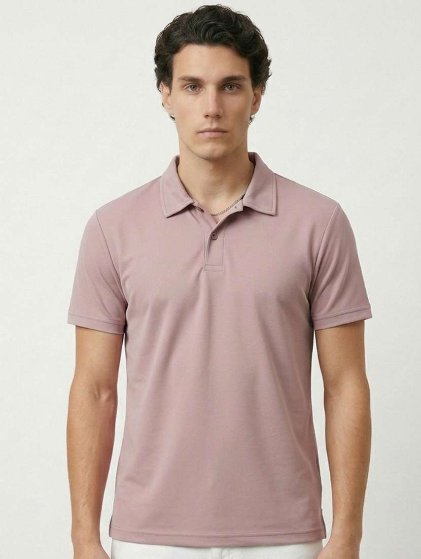 men solid short sleeve regular fit polo t-shirt - 22460790 -  Standard Image - 2