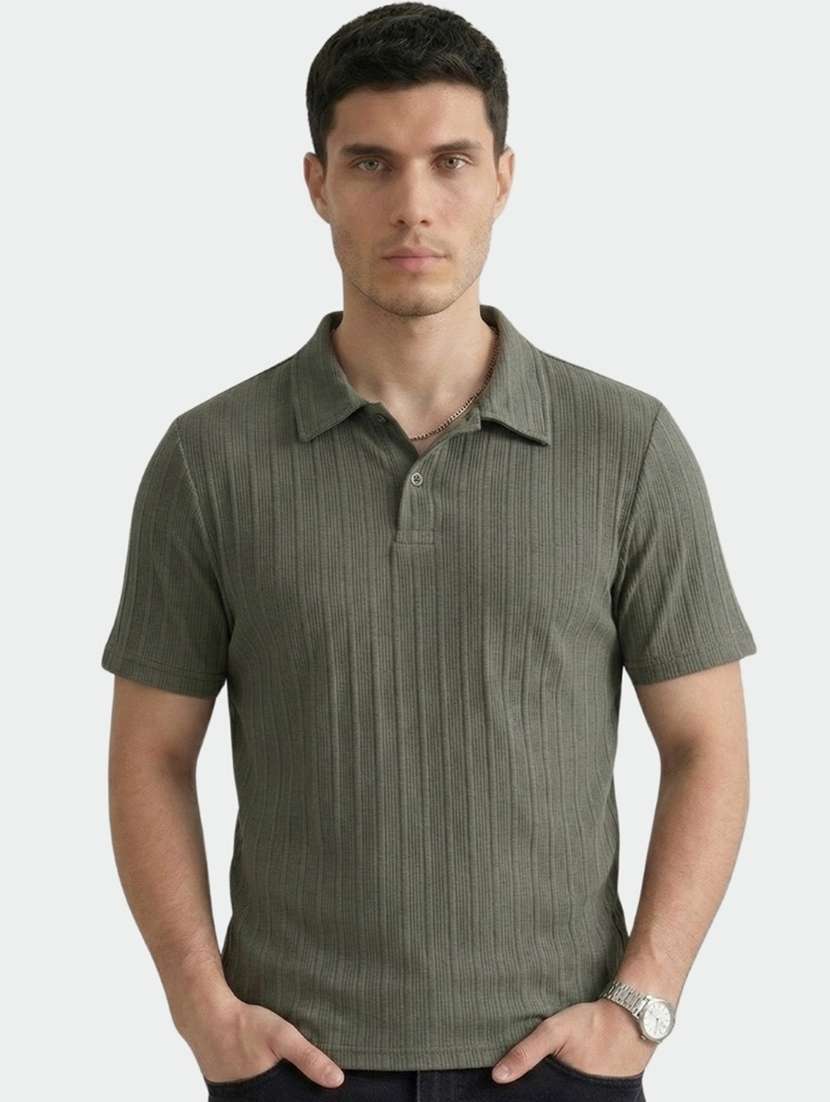 men self design short sleeve regular fit polo t-shirt - 22460802 -  Standard Image - 2