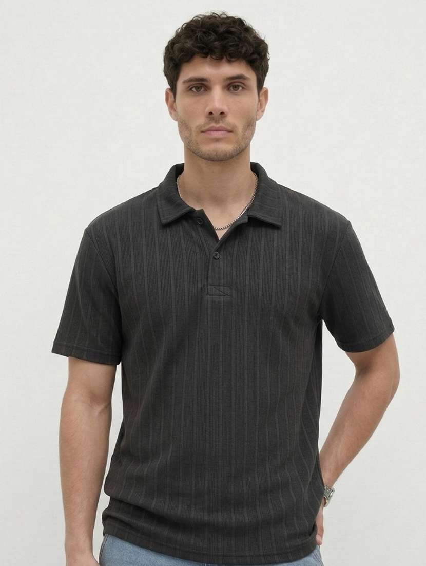 men self design short sleeve regular fit polo t-shirt - 22460803 -  Standard Image - 2