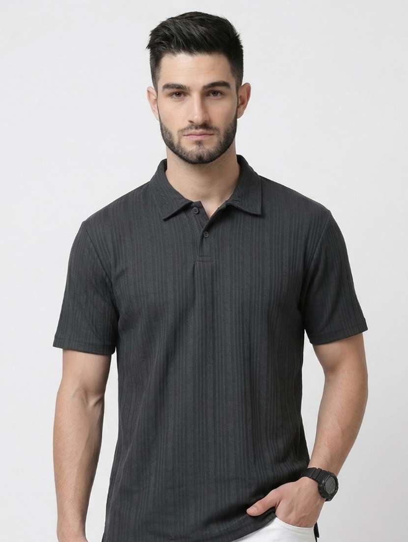 men self design short sleeve regular fit polo t-shirt - 22460805 -  Standard Image - 2
