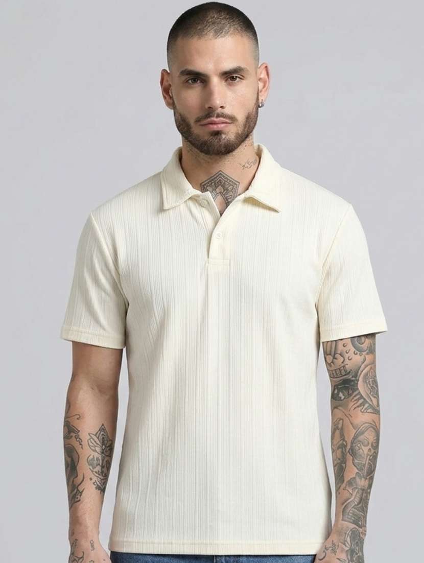 men self design short sleeve regular fit polo t-shirt - 22460806 -  Standard Image - 2