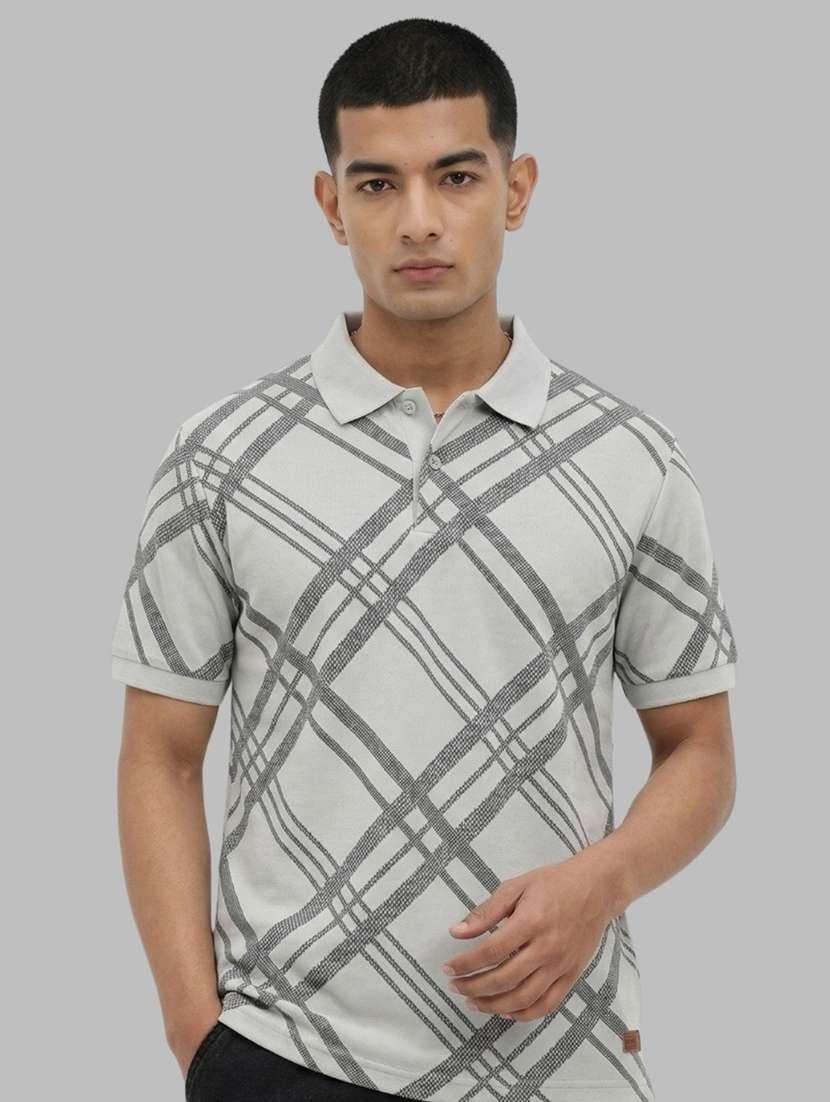 men printed short sleeve regular fit polo t-shirt - 22460831 -  Standard Image - 2