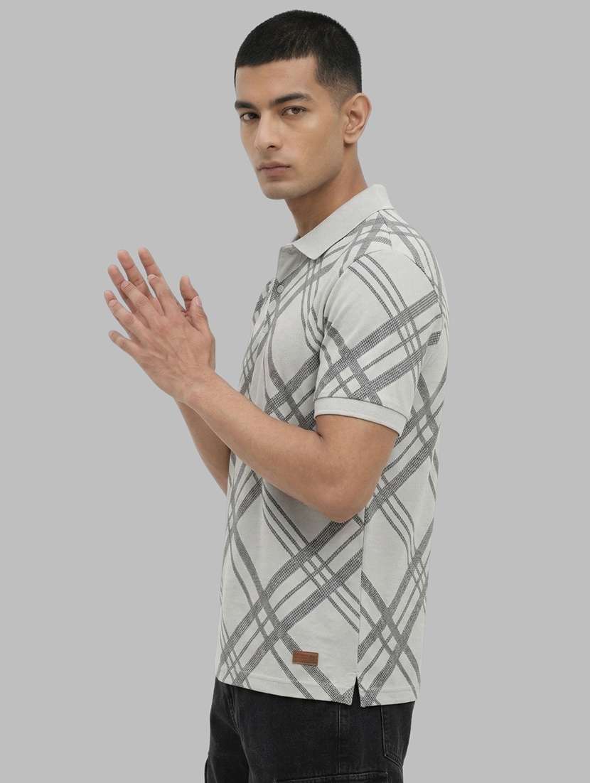 men printed short sleeve regular fit polo t-shirt - 22460911 -  Standard Image - 2