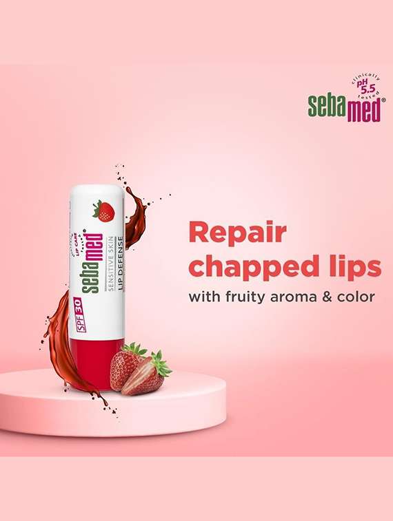 sebamed lip defense strawberry lip balm - 22461081 -  Standard Image - 2