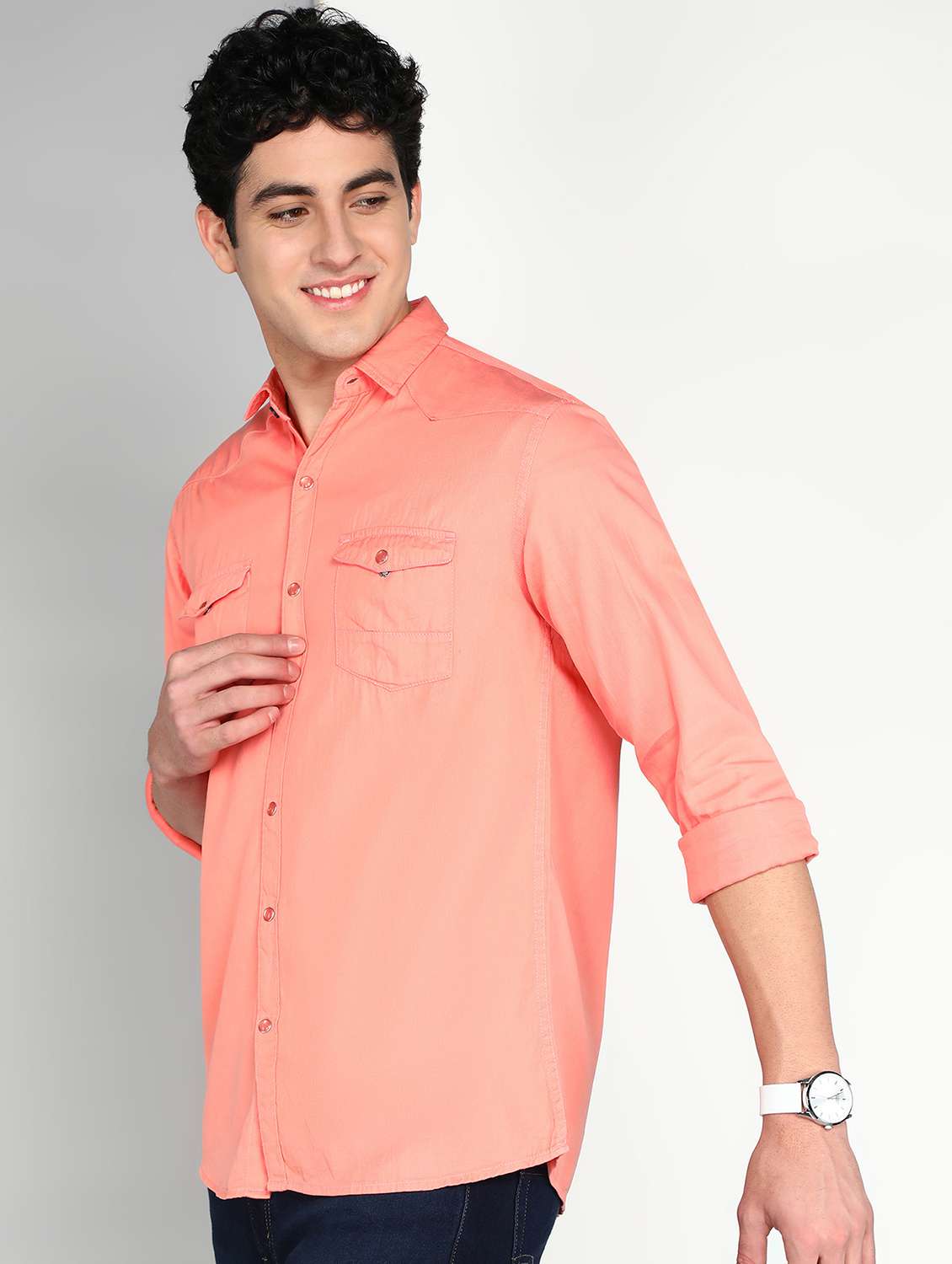 men  twill shacket - 22461100 -  Standard Image - 2