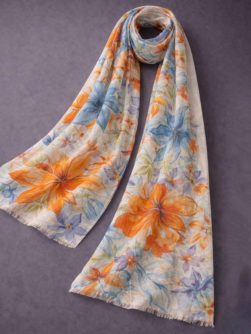 women floral printed scarf - 22461146 -  Standard Image - 2
