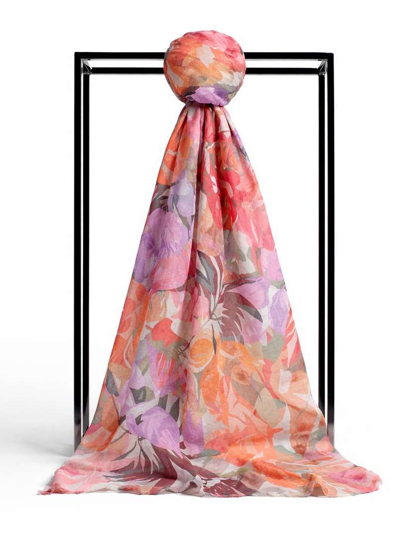 women floral printed scarf - 22461151 -  Standard Image - 2