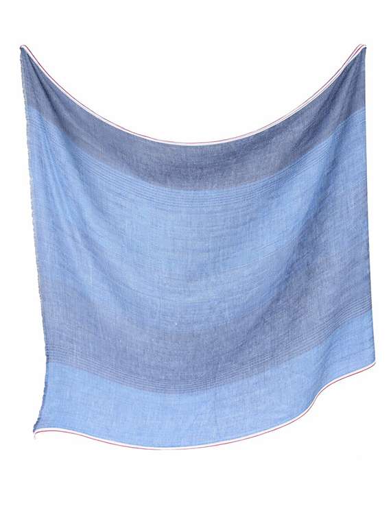 men blue linen scarf - 22461155 -  Standard Image - 2