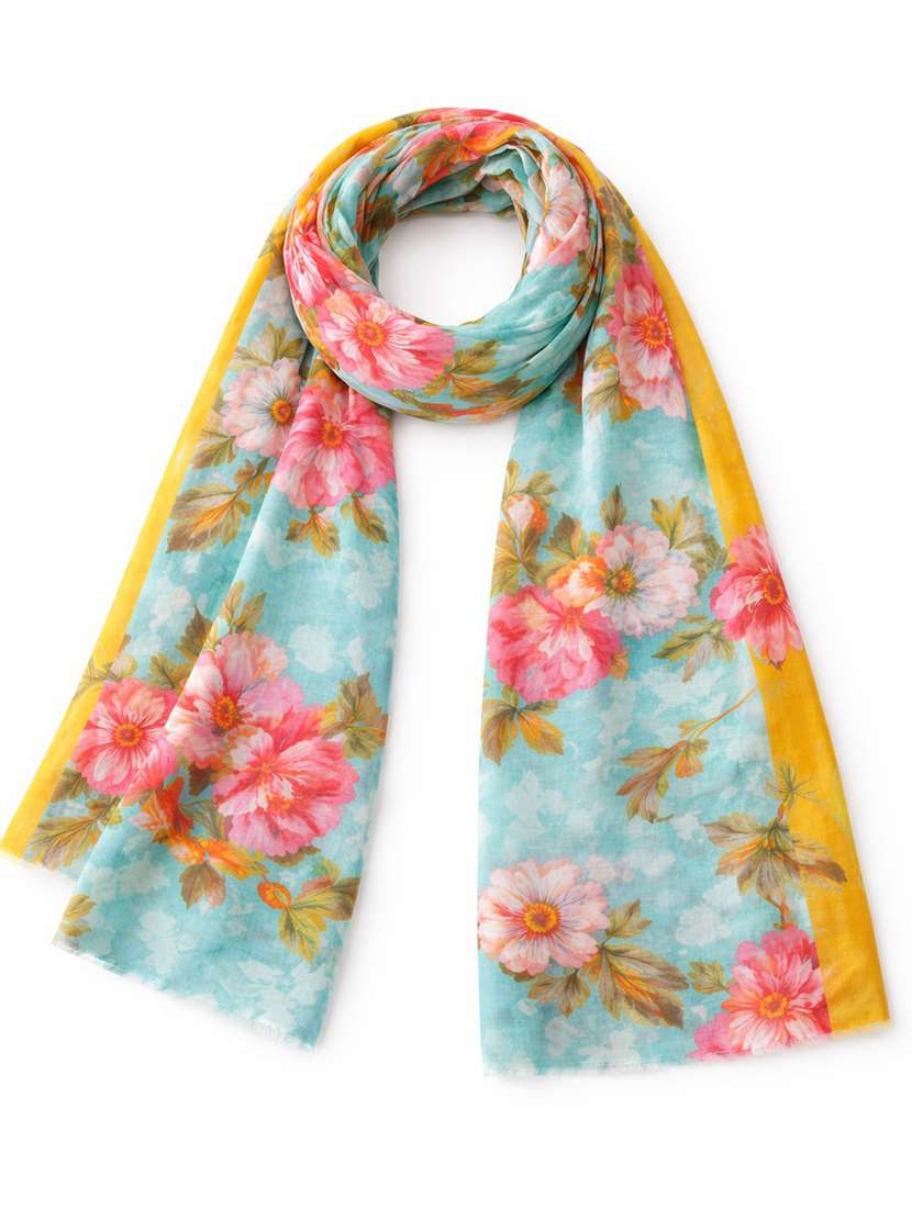 women floral printed scarf - 22461175 -  Standard Image - 2