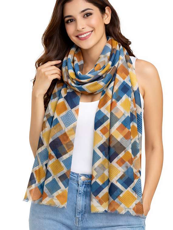 women printed scarf