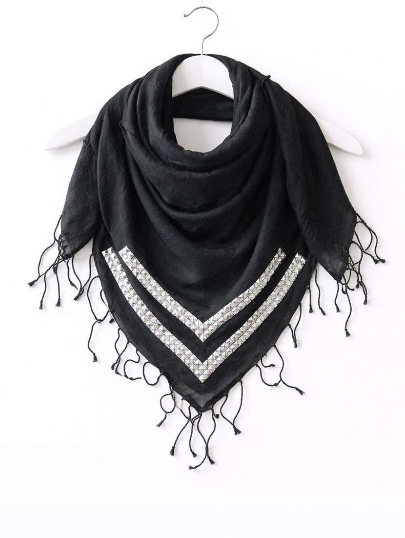 women black wool scarf - 22461211 -  Standard Image - 2
