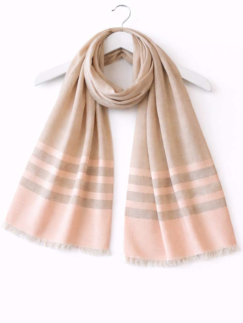 womne beige wool scarf - 22461218 -  Standard Image - 2