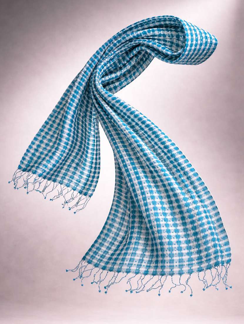 women blue viscose scarf - 22461225 -  Standard Image - 2