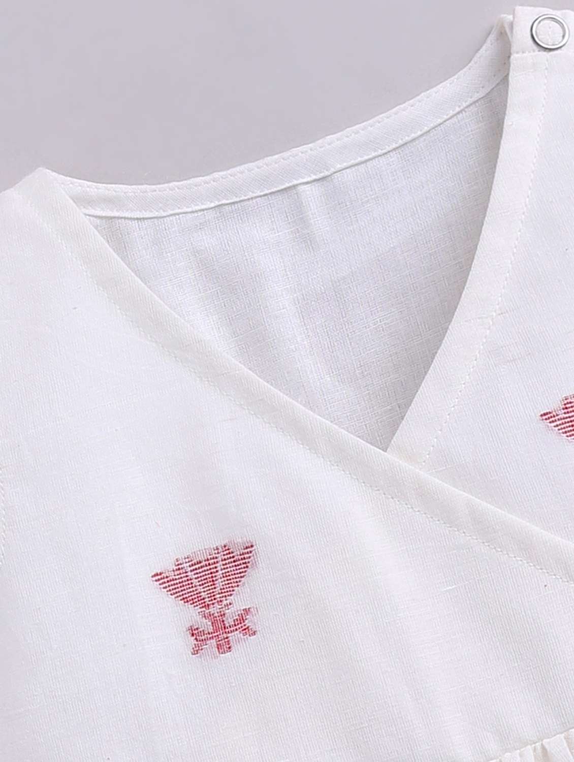 girls white denim frock - 22461242 -  Standard Image - 2