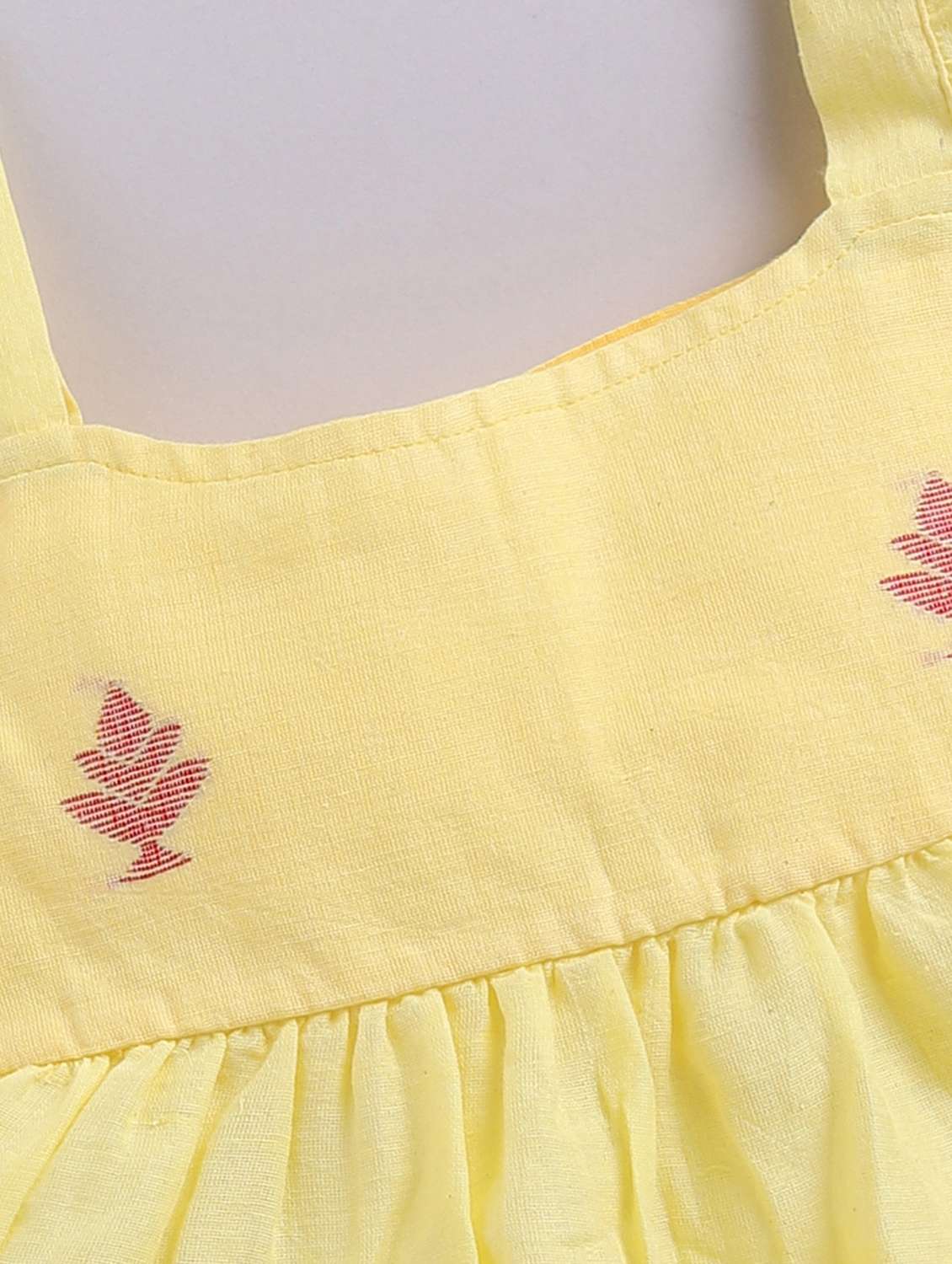 girl yellow denim frock - 22461246 -  Standard Image - 2