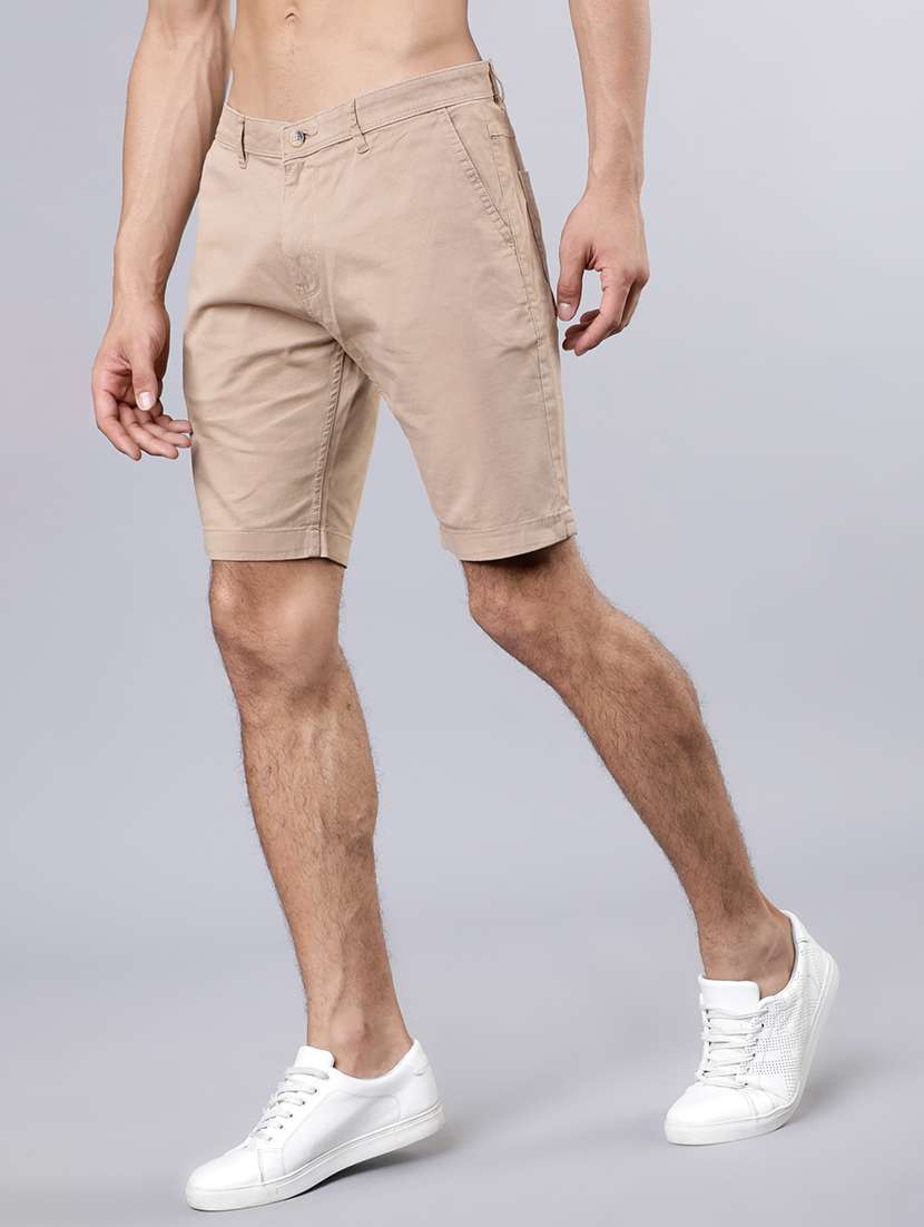 men solid mid rise regular fit shorts - 22462179 -  Standard Image - 2
