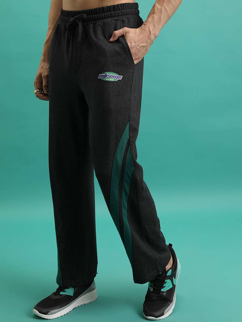 men side taped mid rise full length track pant - 22462206 -  Standard Image - 2