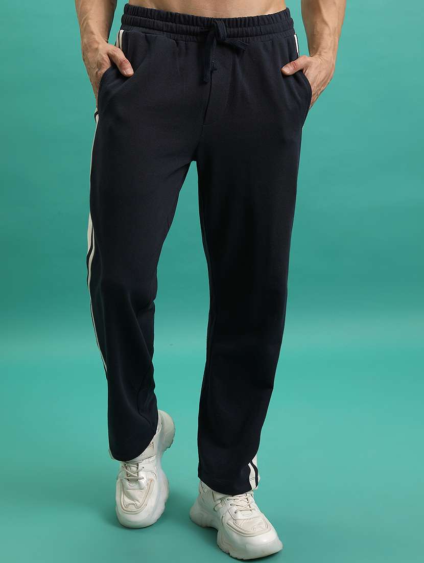 men side taped mid rise full length track pant - 22462208 -  Standard Image - 2